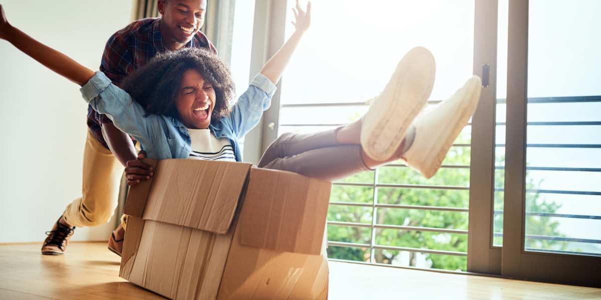 Residents having fun in boxes at Storage Etc Koreatown in Los Angeles, California