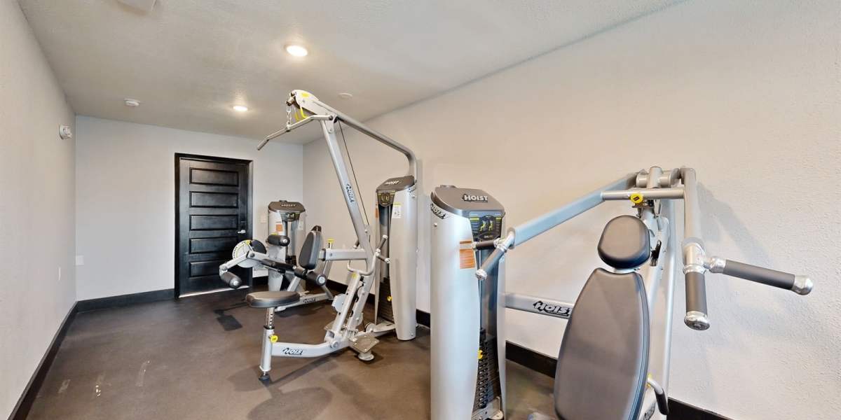 Fitness center with cardio machines at Bella Vista in Austin, Texas