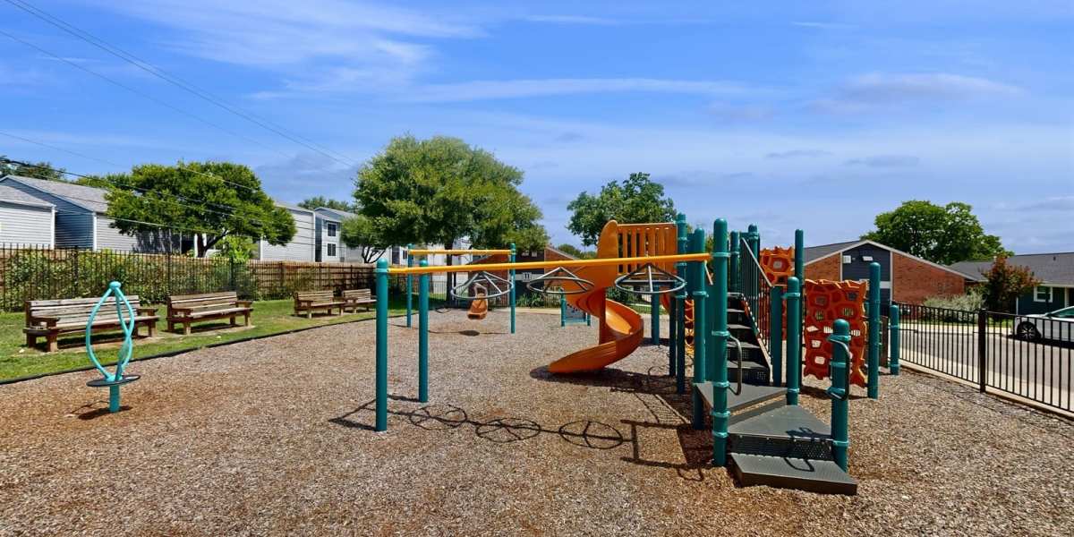 Community playground at Bella Vista in Austin, Texas