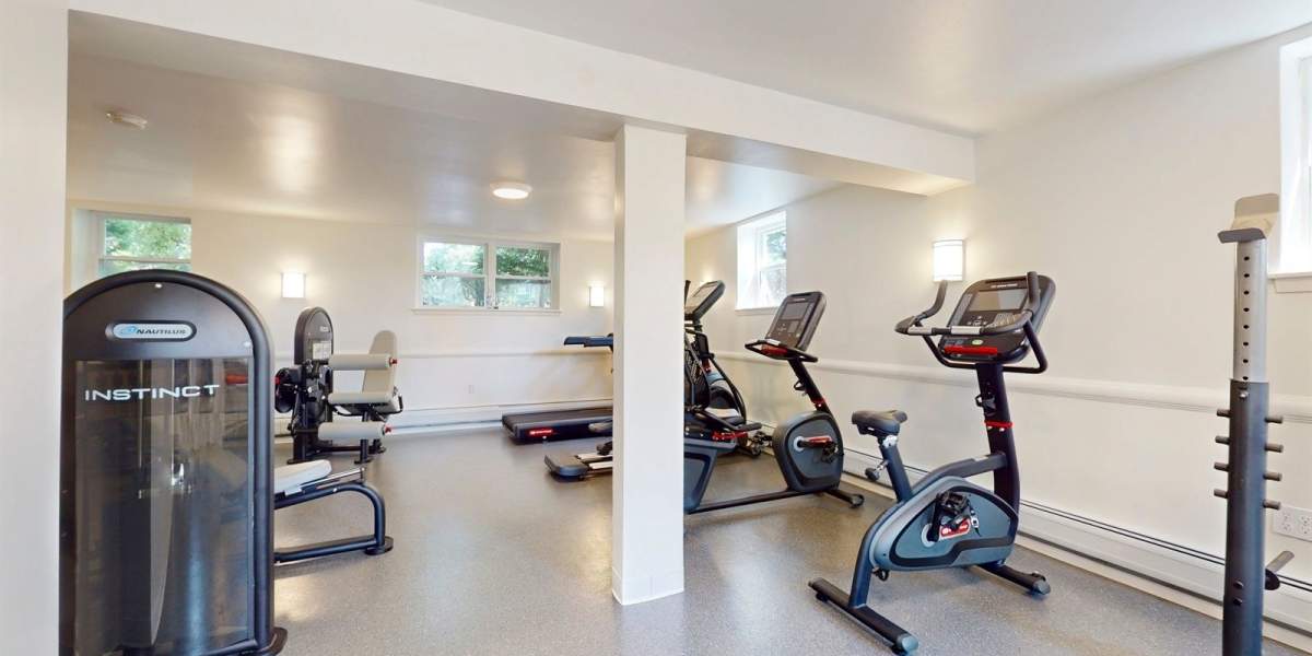 Fitness center at Cherry Garden Apartments in Roselle, New Jersey