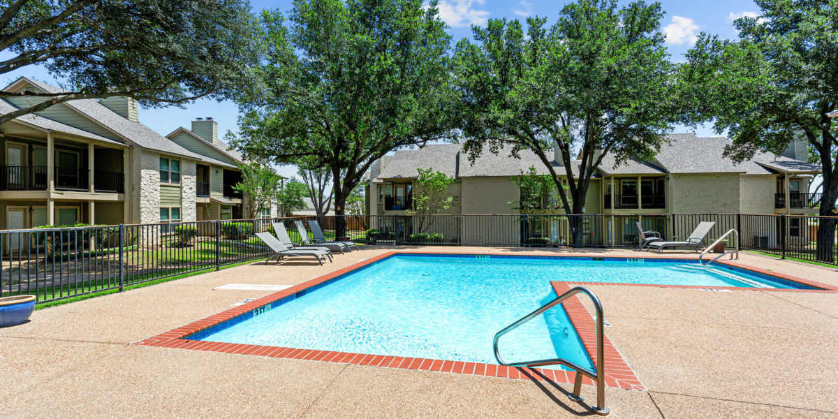 Pool angle 3 Courtyard Apartments And Storage in Granbury, Texas