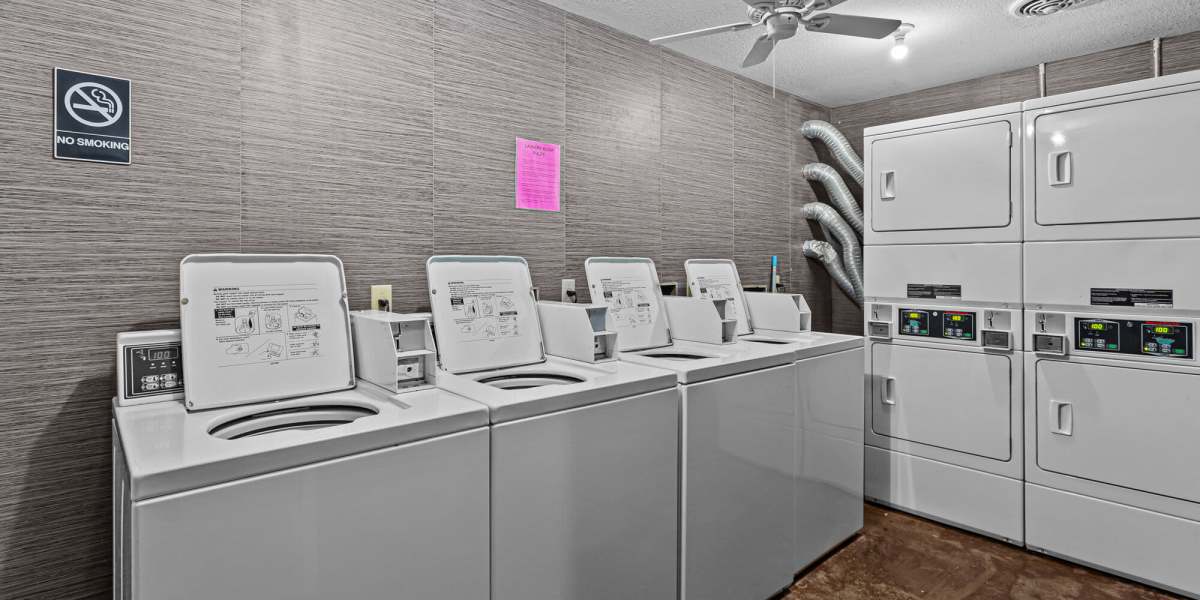 Laundry facility at Towne Square Condos at The Lodge in Granbury, Texas