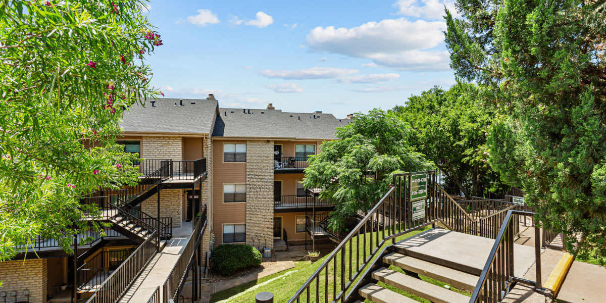 3rd floor apartments at Towne Square Condos at The Lodge in Granbury, Texas