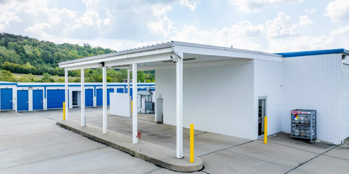 Wash station at Wilder Storage in Wilder, Kentucky