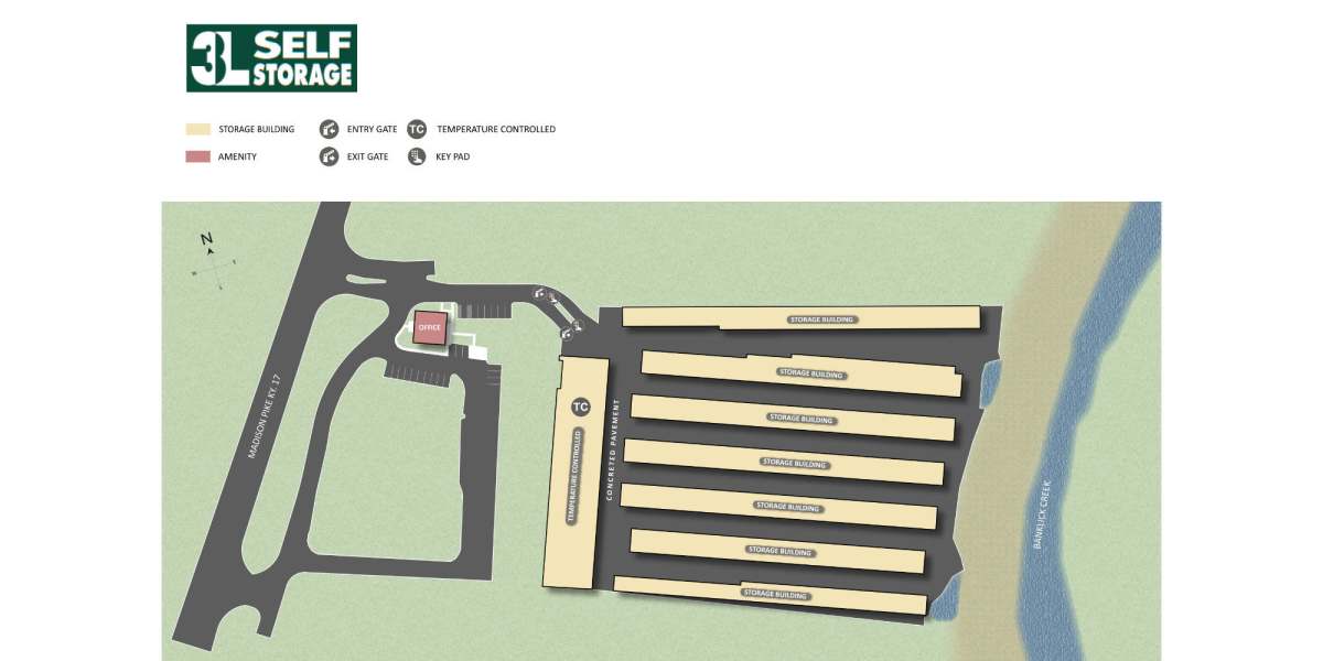 Site map of 3L Self Storage in Fort Wright, Kentucky