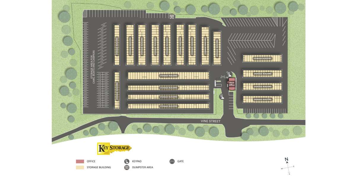 Site map of Key Storage in Wilder, Kentucky