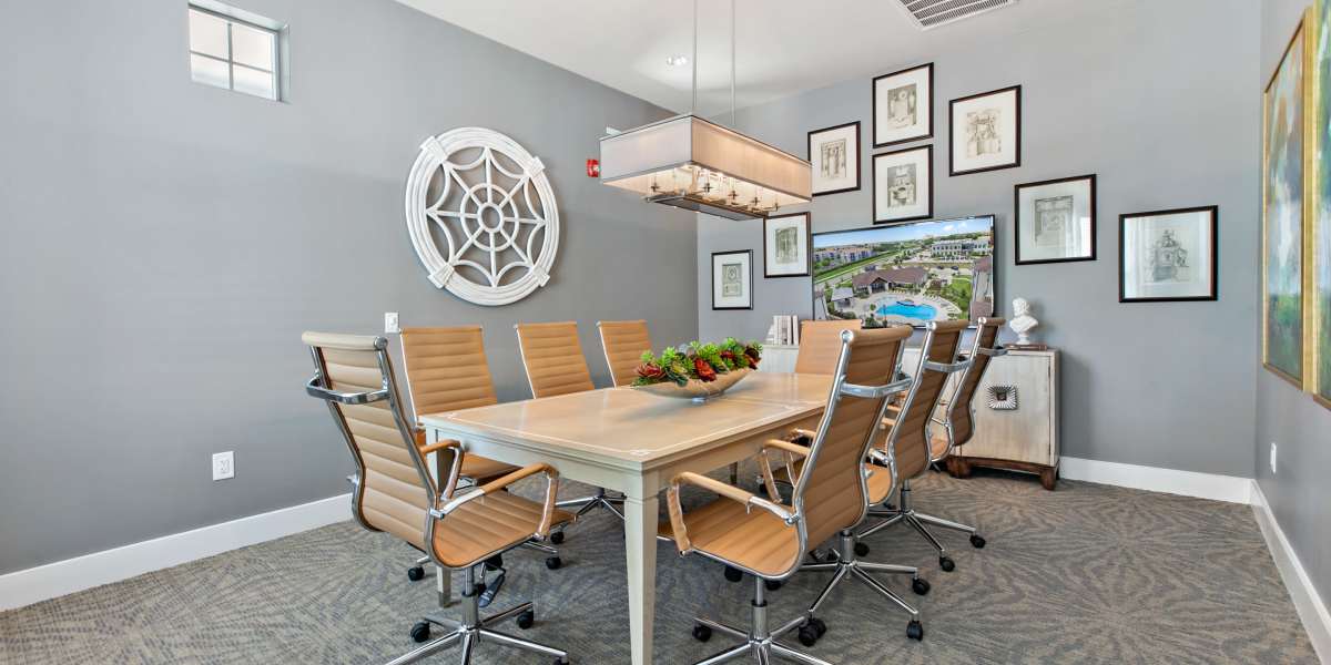 Business center at Sadler House in San Marcos, Texas, 