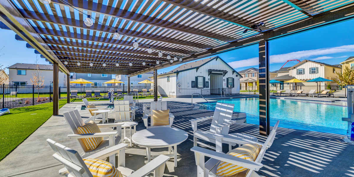 Big family gathering where everyone is happy and enjoying themselves at BB Living Sweetwater Crossing in Bee Cave, Texas