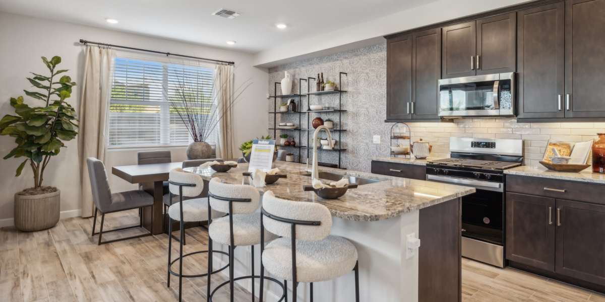 Kitchen in a model home at BB Living Desert Ridge in Phoenix, Arizona