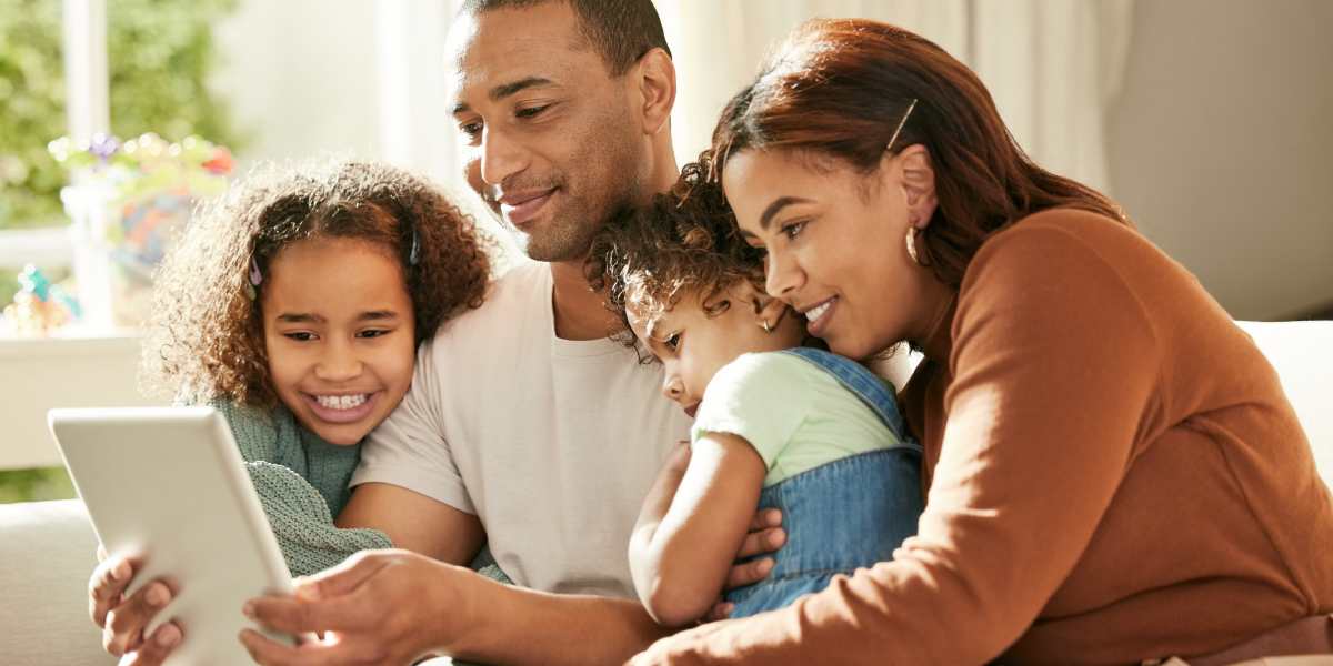 children enjoying with their parents at Parc at Rosenwald in Griffin, Georgia      