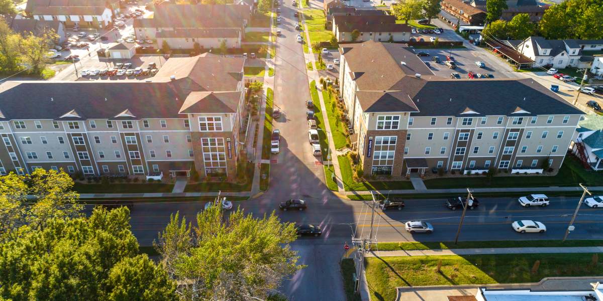 An aerial view of Beacon Springfield in Springfield, Missouri