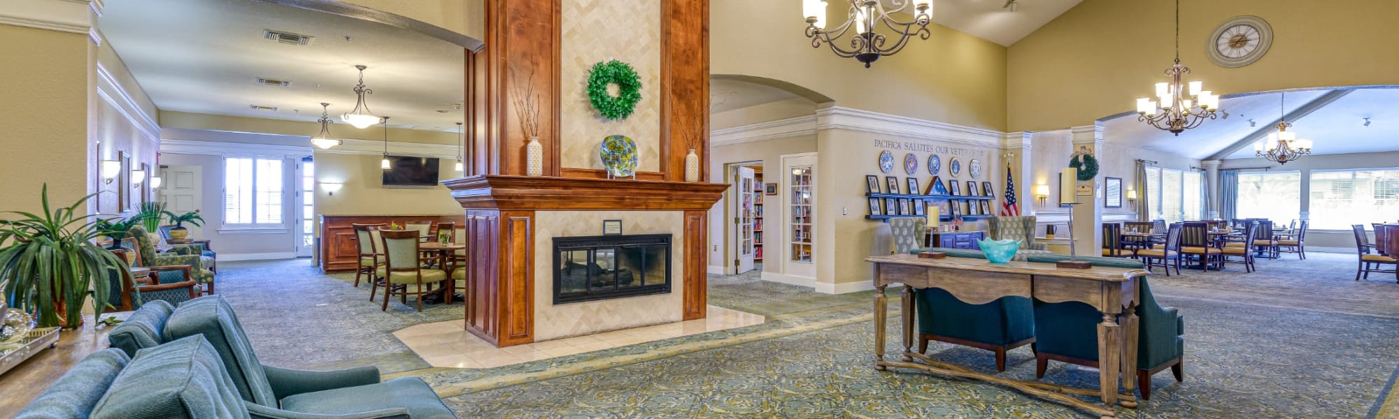 Gallery at Pacifica Senior Living Fresno in Fresno, California.