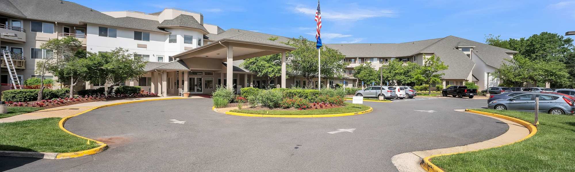 Front entrance at The Fairmont by Barclay House in Manassas, Virginia