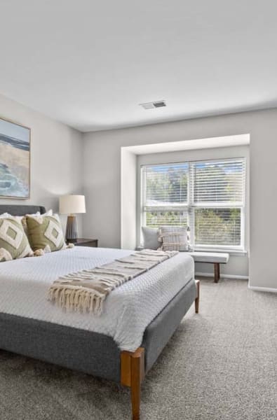 Luxurious bedroom at Runaway Bay Apartments in Virginia Beach, Virginia