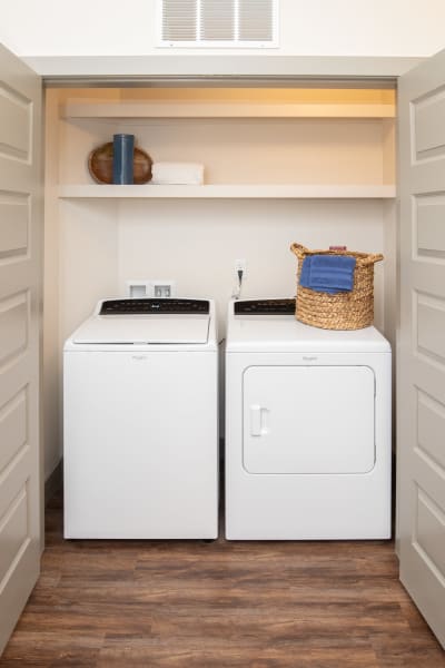 Side by side washer and dryer The Alcott in Denver, Colorado