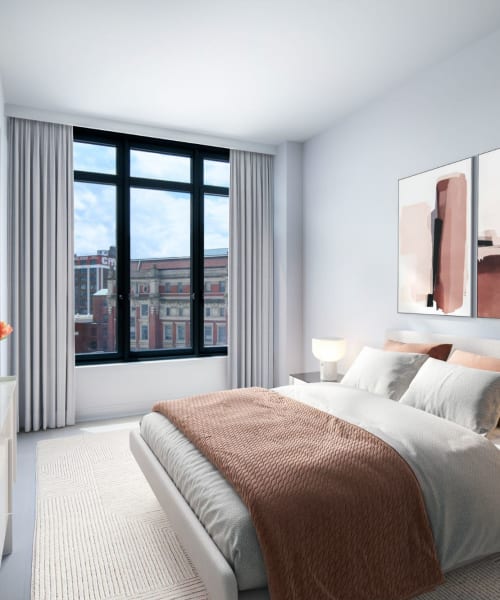 Rendering of apartment at 8 Court Square in Long Island City, New York