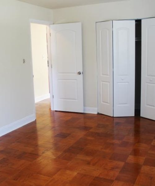 Hard wood floor in an apartment at Chelsea Park in Gaithersburg, Maryland