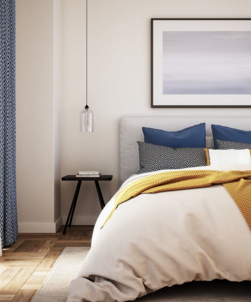 Bedroom at The Shockoe Collection in Richmond, Virginia