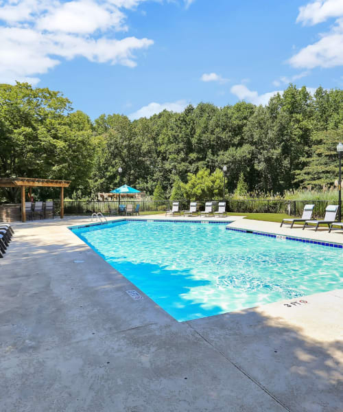 Swimming pool at The Laurel Apartments in Spartanburg, South Carolina