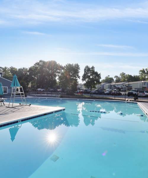 Swimming pool at The Seasons Apartments in , Maryland