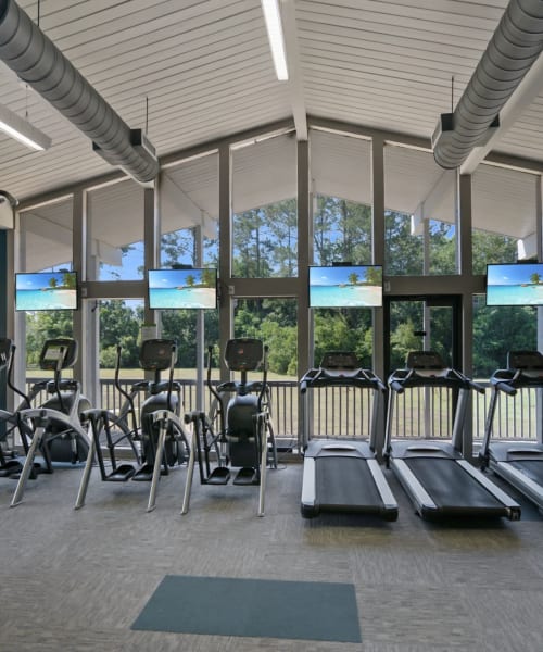 Fitness center at The Avenues in Jacksonville, Florida