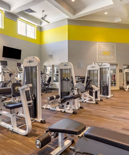 Fitness center at Concord Park in Laurel, Maryland
