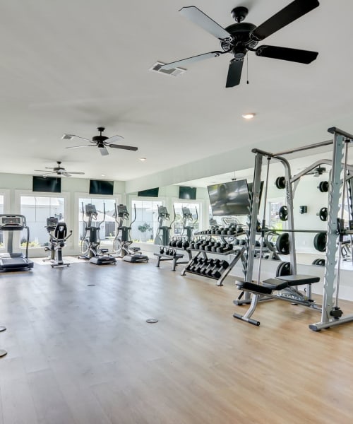 Fitness center at Dupont Meadows in Fort Wayne, Indiana