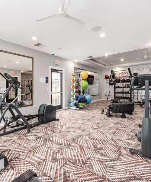 Fitness center at Albany Landings in Westerville, Ohio