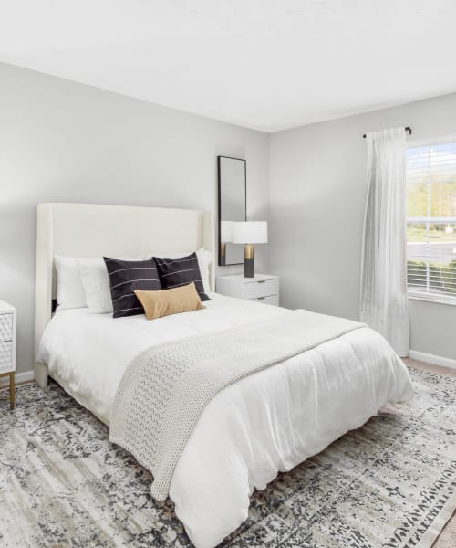 Luxe bedroom at Albany Landings in Westerville, Ohio