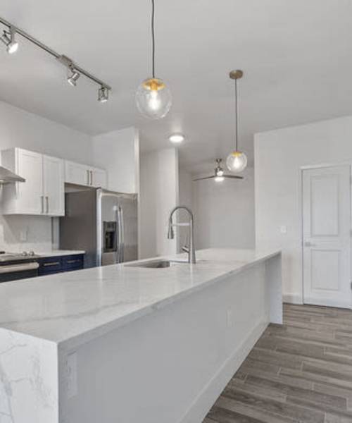 Gorgeous kitchen at The Lofts At West 7th in Fort Worth, Texas