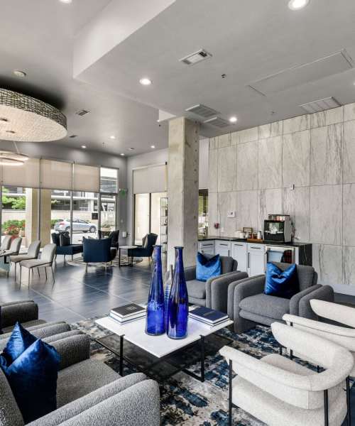 Premium clubhouse at The Lofts At West 7th in Fort Worth,Texas