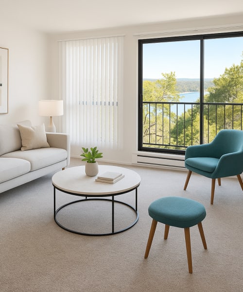 Walk-in closet at Lakewood Apartments at Lake Merced in San Francisco, California