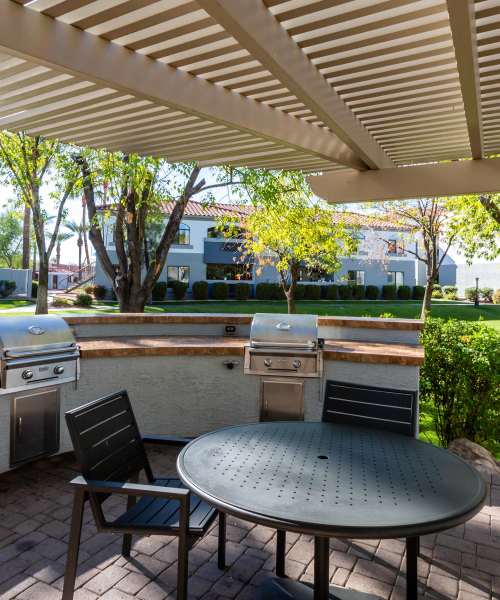 Outdoor kitchen at Calista in Scottsdale, Arizona