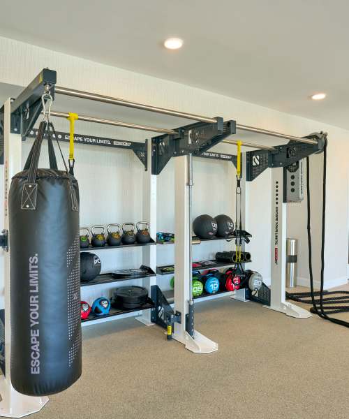 Fitness center at Pearl Lofts in Dallas, Texas