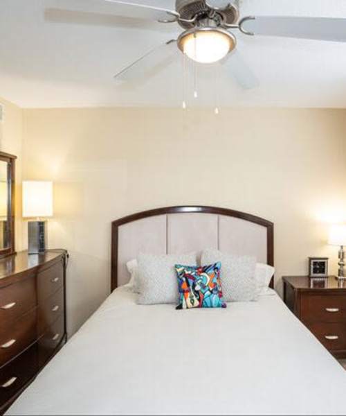 Bedroom at Tiger Village in Columbia, Missouri