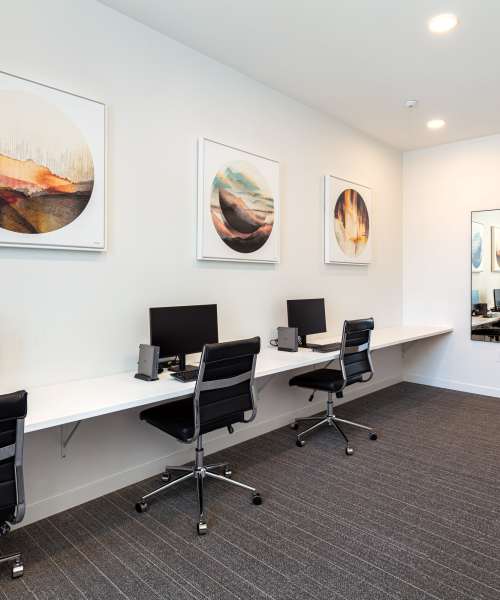 Computer room at Village at Madrone in Morgan Hill, California