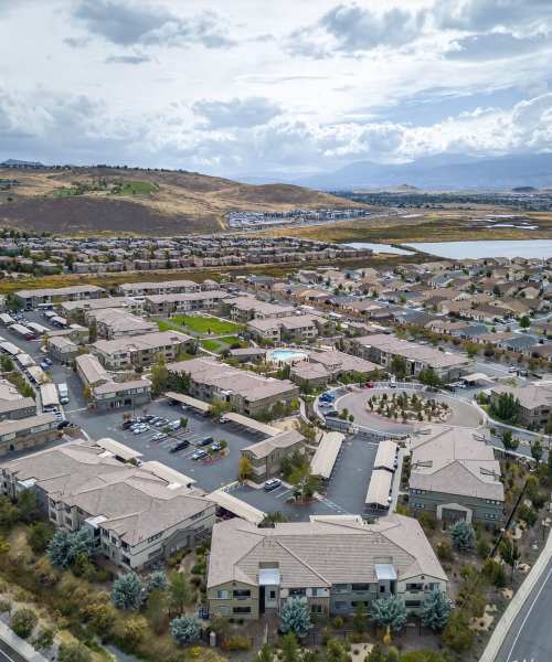 Aerial view of the community at The Trails at Pioneer Meadows in Sparks, Nevada