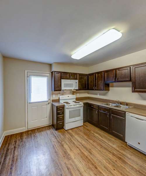 Model townhome kitchen at Stanton Oaks in Atlanta, Georgia