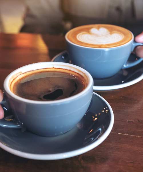 Cups of coffee at The Flats at Crosspointe in Columbia, South Carolina