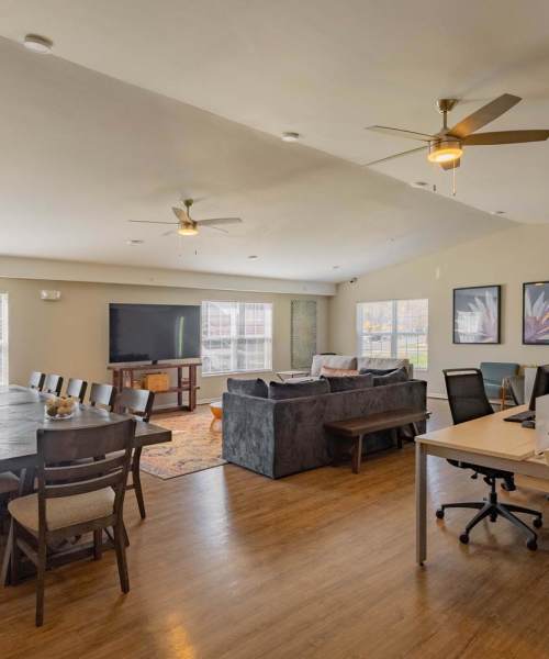 Community room at Kershaw Greene IV in Athens, Ohio