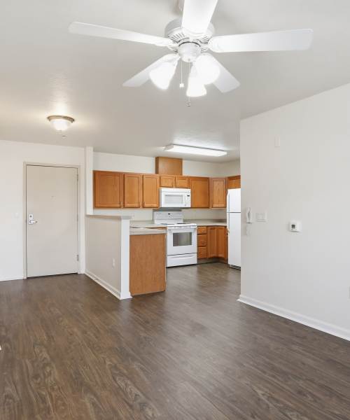 Bright bedroom at Chambersburg Senior Housing in Chambersburg, Pennsylvania
