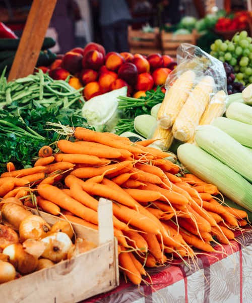 Vegetable market near Oliver Crossing in Linden,Tennessee