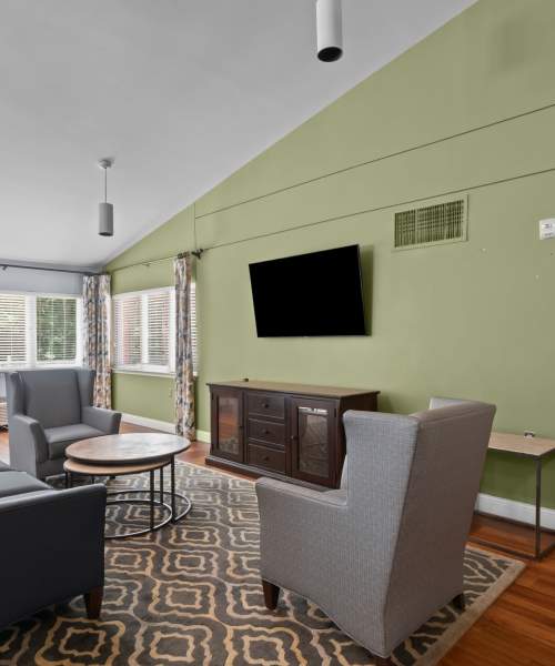 Community room at Woodside Village in Fort Washington, Maryland