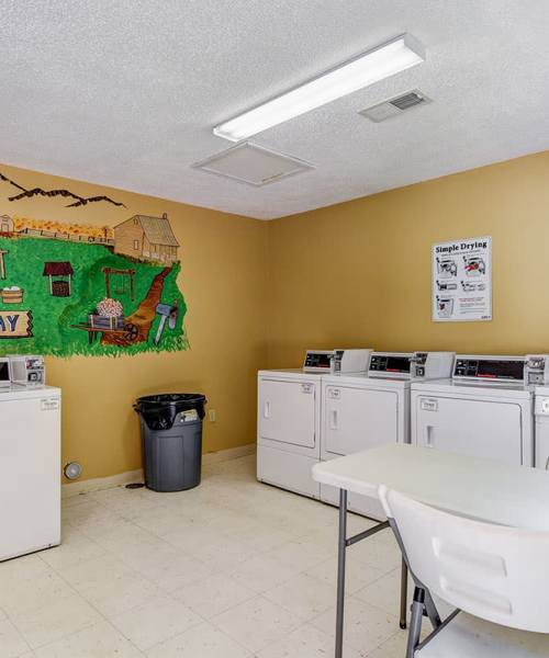 Laundry facility at Oakmont Greene II in Mount Hope, West Virginia