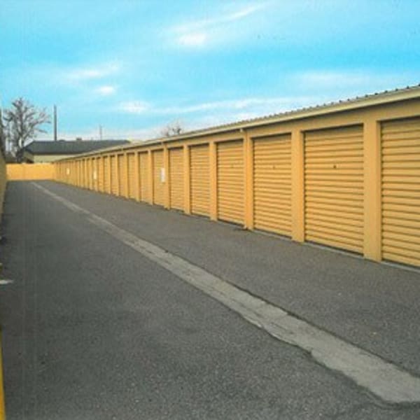 Large outdoor storage units at StorQuest Self Storage in Modesto, California