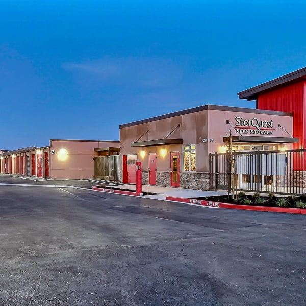 Exterior of StorQuest Self Storage in Brentwood, California