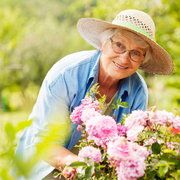 A happy resident at Regency Park Senior Living, Inc. in Pasadena, California