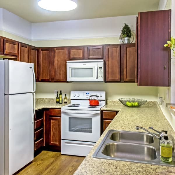 Model kitchen at Provenza at Southwood in Tallahassee, Florida