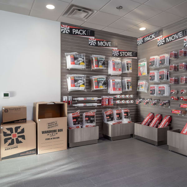 Packing supplies sold at StorQuest Self Storage in Bothell, Washington