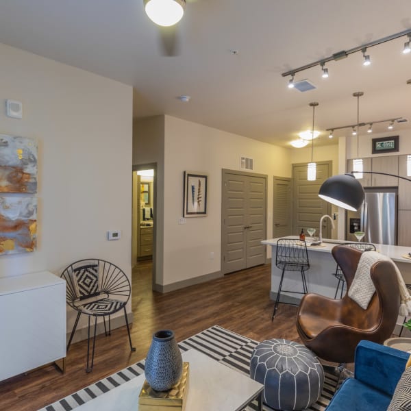 Trendy and Sophistication Living Room The Alcott in Denver, Colorado